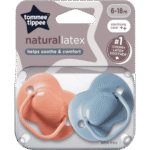 Tommee Tippee Fun Friends Orthodontic Steriliser Soothers 6-18 Months (Pacifier) Set of 2