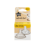 Tommee Tippee Natural Start 2X Med Flow Soft Teats 3m+