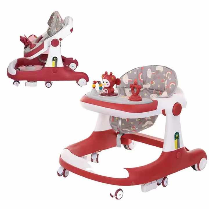 Wholesale Cheap Toddlers Elderly With Music Learning Walker Adjustable Sit-To-Stand Trolley Baby Walkers