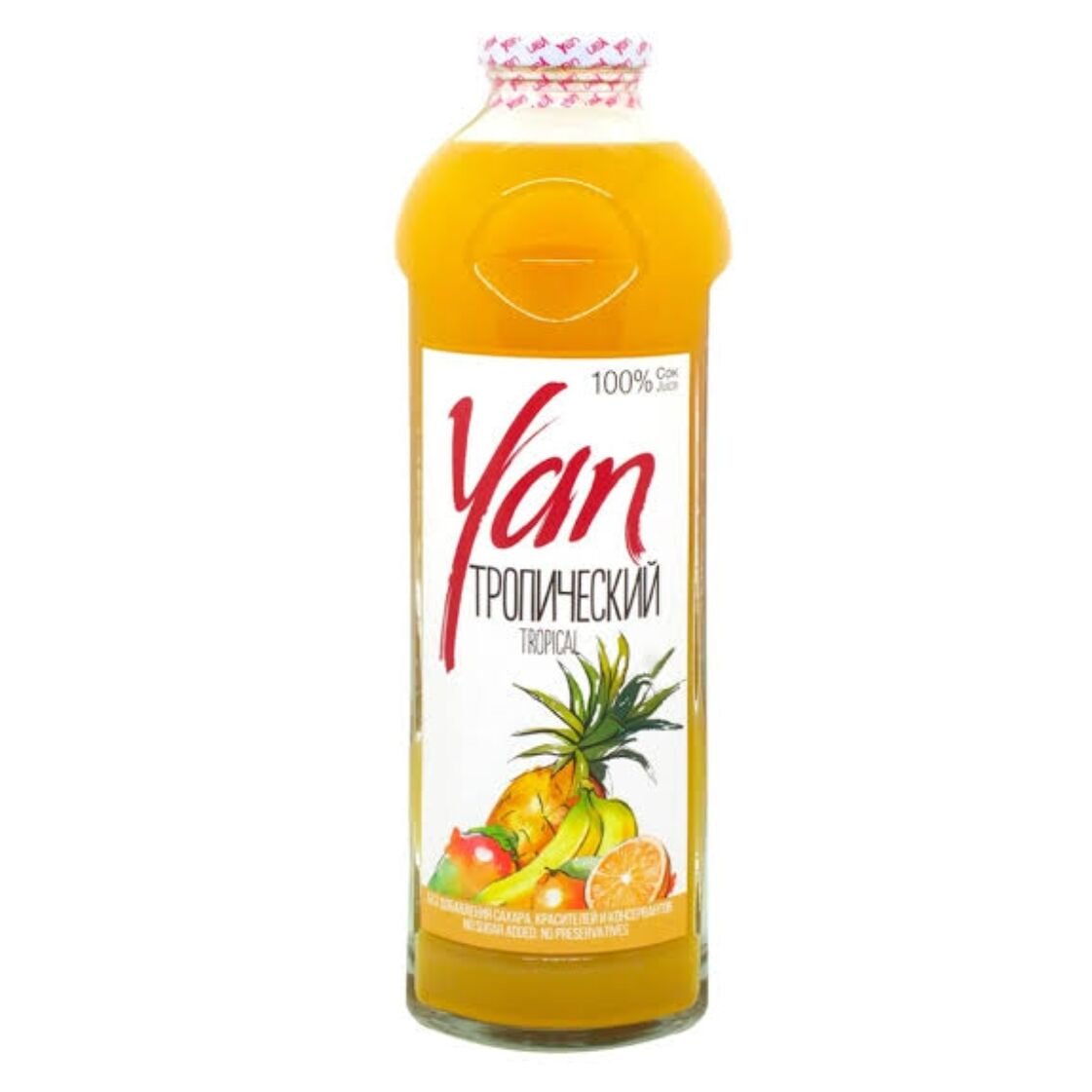 Yan Tropical No Sugar Added 100% Juice 946ml