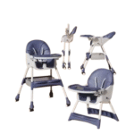 4 in 1 Baby High Chair | Newborn Feeding Chair | Removable & Adjustable Double Meal Tray with Reclined 618