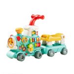 5in1 Educational Learning Walking Train Baby Walker Trolley with Wheels and Seat