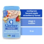 Gerber Lil’ Bits” Oatmeal Banana Strawberry Cereal (8+mnths) 227gm