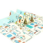Foldable Playmat - Premium Quality | Rail Line Print