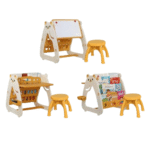 3-in-1 Multifunctional Baby Reading Table: Early Education Desk & Puzzle Toy for Children