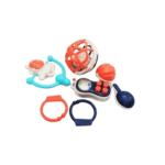 5-Piece Baby Rattle and Teether Set - Sensory Stimulation Toys for Infants