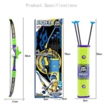 Arrow Set for Kids Boys & Girls - Quiver, 3 Arrows, Strong String Thread & Laser Targeting