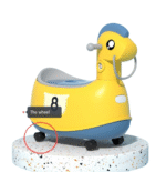 Baby Potty Car 2 in 1 Fun Pulley Car Baby Potty Training Seat Prevent Spreading Universal for Boys and Girls Toddler Potty