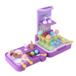 Bemay Toy Pretend Play Portable Ice Cream Shop Set, 62PCS Simulation Toy for Kids