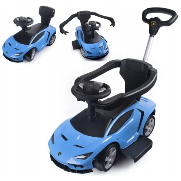 Lamborghini Centenario Kids Ride on Car 3 in 1 Push & Pull Toy Car with Multifunctional Parental Handle Bar Music Perfect Gift for Children