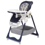 Baby Feeding Adjustable Removable Dining Chair with Pu Wheel/oem Baby High Lightweight Anywhere Chair Foldable Seat for Sale