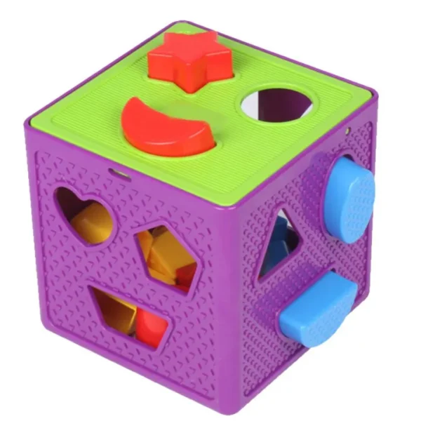 Building Blocks Educational Bricks Geometric Shape Matching Blocks Sorting Box Plastic Baby Intelligence - Image 2