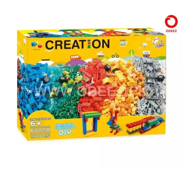 Creation Construction Building Blocks 1100 pieces