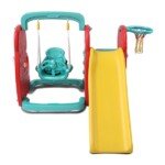 Elephant Combo Easy Set Up Playset for Indoor Outdoor Backyard, Easy to Store, Safe Toy for Toddler, Kids