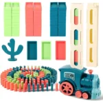 Green Solid - Domino Train Toy Set of 60 Pieces