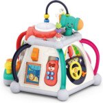 HOLA Baby Activity Cube Toys for Toddlers 1-3, Musical Light up Play Activity Center Baby Toys 12 18 24 36 Months, Educational Developmental Learning Toys Gifts for 1+ Year Old Girls Boys Kids Infants