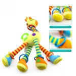 Happy monkey baby toy stroller rattle pendant baby bed hanging bed Bell cartoon giraffe Dongguan