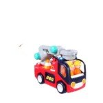Hola Fire Engine Ladder Truck Toy for Kids Early Learning Fire Engine with Light and Music Toys