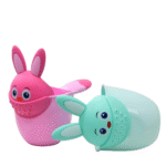 Infant Child Shower Shampoo Cup Baby Cartoon Cute Rabbit Newborn Shower Cup Baby Shower Watering Spoon Bathing Cup KIds Bath Toy