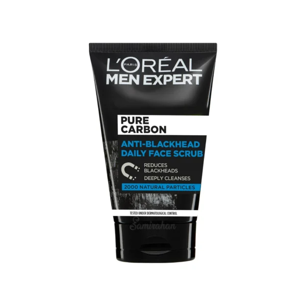 L'oreal Men Expert Pure Carbon Anti-Blackhead Daily Face Scrub 100ml
