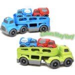 Number 1 In Service Toy Carrier Truck with Lights & Sounds for Boys 3 Transport Rescue Car Inertia Powered Police Car and Fire Truck Kids Play Vehicles Set for Toddlers Age 2 3 4 5 6