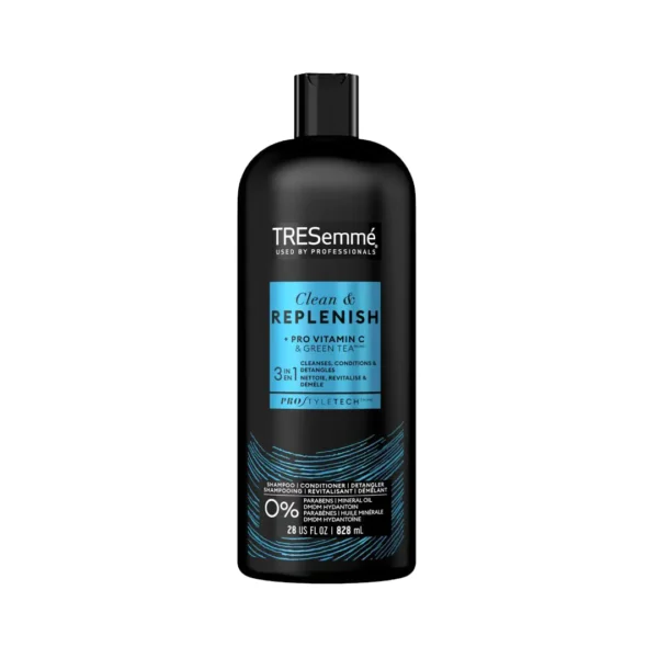 TRESemme Clean & Replenish 3in1 Shampoo, Conditioner & Detangler 828ml