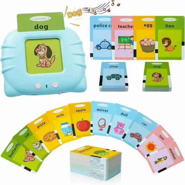 Talking Flash Cards (English), Learning Sensory Toys for Autistic Children, 224 Sight Words Speech Therapy Kids Toys Beginner, Birthday Gift for Little Boys and Girls
