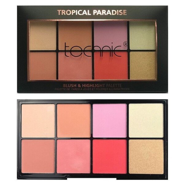 Technic Tropical Paradise Blush & Highlight Palette 32gm