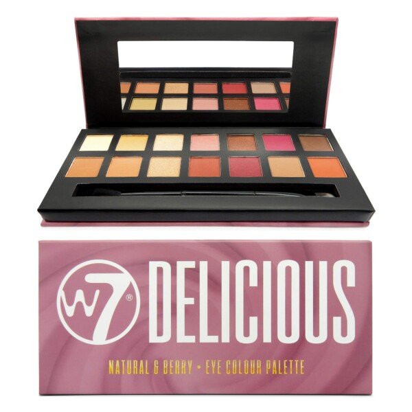 W7 Delicious Natural & Berry Eye Colour Palette 14 Colours