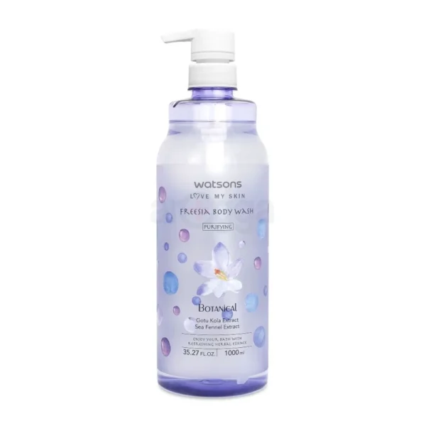Watson's Botanical Gotu Cola Extract Sea Fennel Extract Purifying Fressia Body Wash (Pump) 1000ml