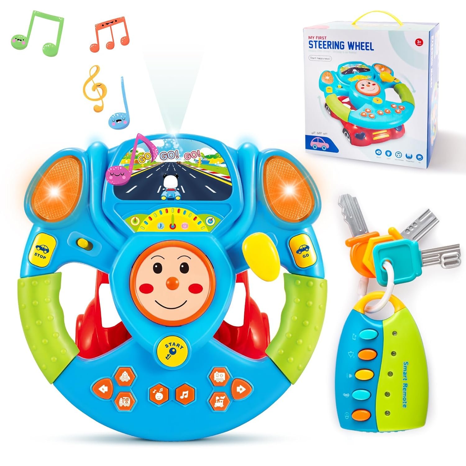deAO Kids Steering Wheel Toy | GoBaby