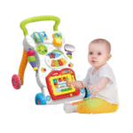 Baby Walker Activity – With Music & Light and Multiple kids toys – gadgets Adjustable height and Folding