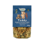 LPO Teddy Shape Tricolor Organic Baby Pasta 10m+ 300g with Spinach & Tomato (Italy)