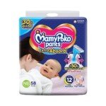 MamyPoko Pants Newborn 0-5 Kg 58 Pcs (Made in India)