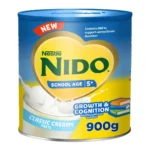 Nido Powdered Milk, Classic Creamy, Fortified With Iron and Zinc, Supports Normal Brain Function, 5 Years+ – 900g