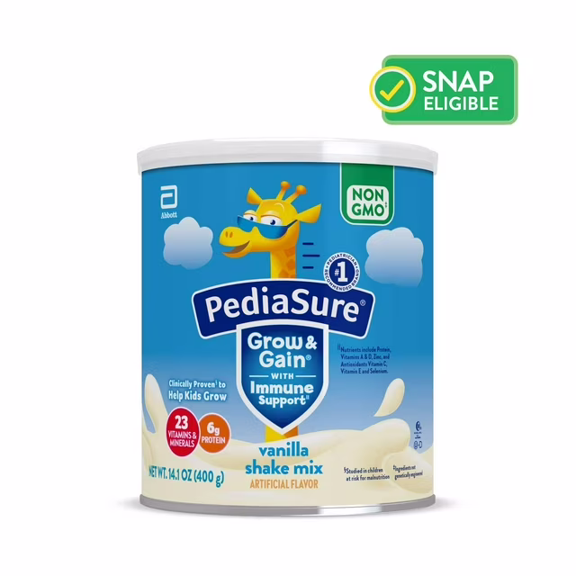 PediaSure Grow & Gain Vanilla Shake Mix (14.1 oz)