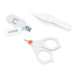 Rovco Nail Clipping Clean Set 3Pcs White