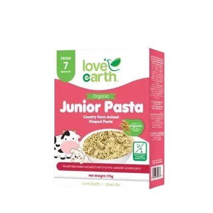 Love Earth Organic Baby Pasta Animal Shaped 175g (7+M)