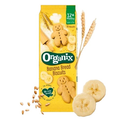 Organix Banana Bread Biscuits 135g Baby Snack (12+ Months)