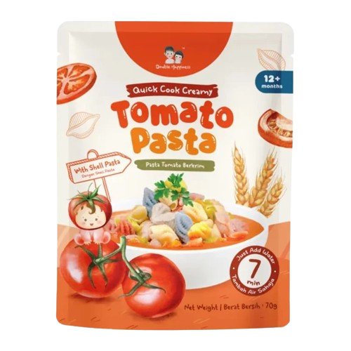 Double Happiness Tomato Baby Fusilli Pasta 70g