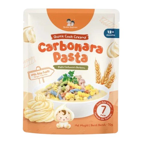 Double Happiness Carbonara Baby Fusilli Pasta 70g