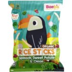 Baebis Organic Rice Stick Spinach Sweet Potato Onion 12g