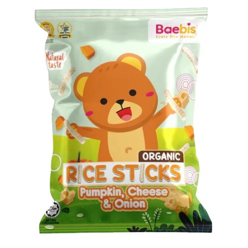 Baebis Organic Rice Stick Pumpkin Cheese Onion 12g