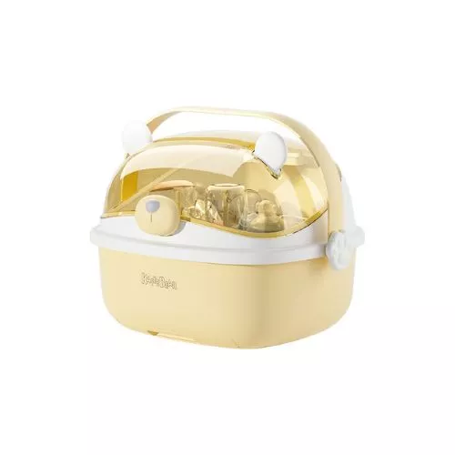 Baby Feeding Bottle Storage Box Drying Rack with Lid
