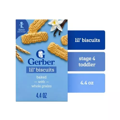 Gerber Lil' Biscuits Baked with Whole Grains 126gm