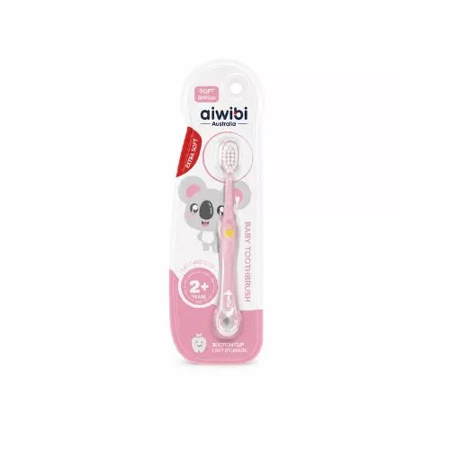 Aiwibi Baby Toothbrush 2+ Years Pink