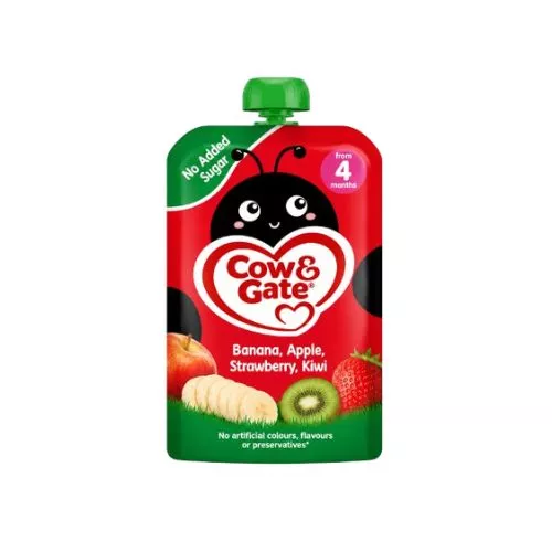 Cow & Gate Banana Apple Strawberry Kiwi Baby Pouch
