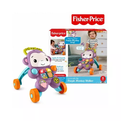 Fisher-Price JFD92 Purple Monkey Walker