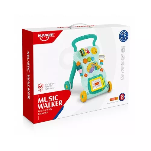 Huanger Musical Baby Walker Green