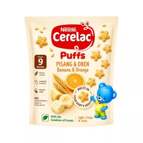 Nestle Cerelac Banana & Orange Puffs 50g